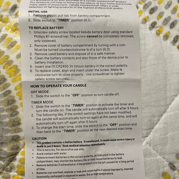 Solare pillar candle Ivory LED was flameless Brand new takes batteries has timer - Picture 6 of 6